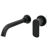 Grifo de lavabo empotrado monomando con caño de 21 cm en negro mate Tuejar de Valaz
