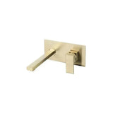 Bathroom Sink Faucet Brushed Gold Brass Square Built In Single Handle Tajo by Valaz