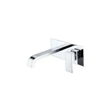 Concealed bathroom sink faucet with curved spout brass with chrome finish Niagara by Valaz