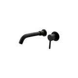 Concealed basin mixer tap in matte black brass Guadiana by Valaz