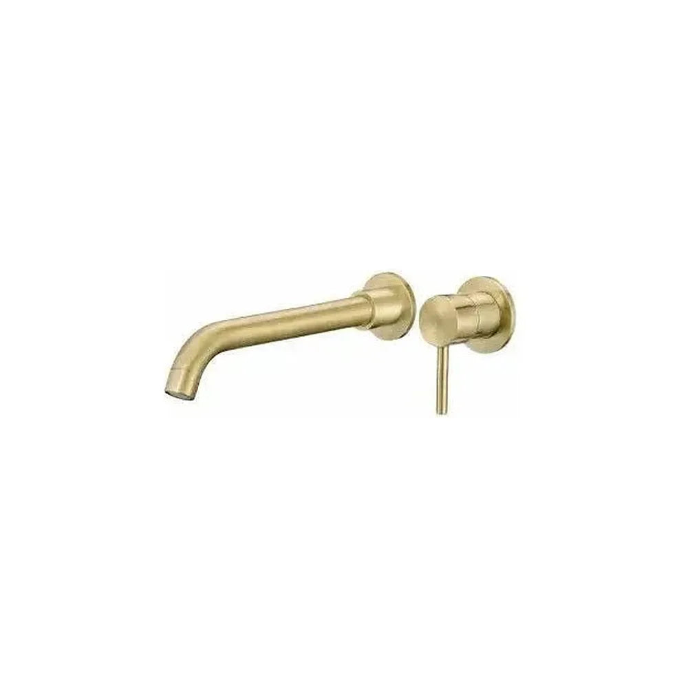 Grifo de lavabo empotrado monomando de 26 cm en latón dorado envejecido Guadiana de Valaz Valaz