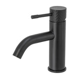 Grifo de lavabo monomando con maneta luxury en negro mate Oda de Valaz