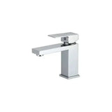 Rubinetto monocomando quadrato per lavabo da 14x16 cm in ottone cromato Segura di Valaz