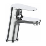 Torneira de lavatório curva monocomando cromada design elegante Pisuerga da Valaz
