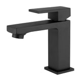 Robinet de lavabo monocommande noir mat au design moderne et élégant Vinalopó de Valaz