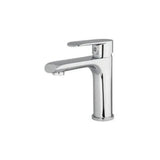 Grifo de lavabo monomando redondo en latón cromado Turia de Valaz