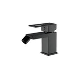 Square Bidet Faucet Brass Matte Black Guadalete by Valaz