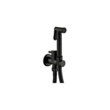 Matte Black Single Hole Built In Bidet Faucet Brass and Stainless Steel, Guadiana by Valaz