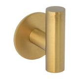Minimalist design hook with matte gold finish and adhesive PVD protection without drilling <serie> by Valaz