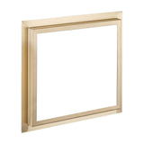 Premarco para rociador a techo 30 cm dorado cepillado acero resistente Valaz