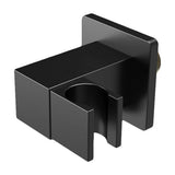 Tilting handheld shower head holder matte black brass 1/2 inch thread wall mount <serie> by Valaz