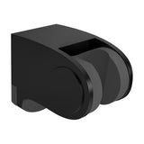 Handheld shower head holder sturdy and functional with a matte black finish on adjustable PVC for a comfortable fit <serie> by Valaz