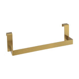 Toallero de colgar con diseño cuadrado y acabado en oro mate con protección PVD para baño Valaz