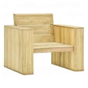 Conjunto mobiliario para exteriores con 4 piezas fabricadas en madera de pino de vidaXL 7