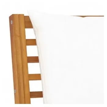 Juego de muebles para jardín fabricados en madera de acacia con cojines de poliéster de vidaXL 8