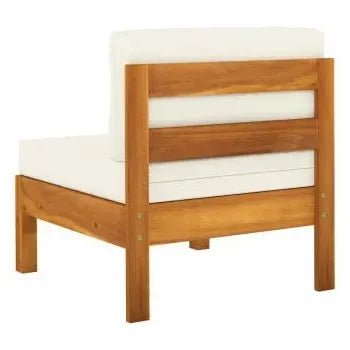 Juego de sofás con una mesa para jardines y terrazas fabricado en acacia de diseño moderno de vidaXL 12