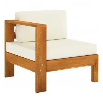 Juego de sofás con una mesa para jardines y terrazas fabricado en acacia de diseño moderno de vidaXL 4