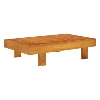 Juego muebles para jardín con 9 piezas fabricadas en madera de acacia en color gris oscuro de vidaXL 4