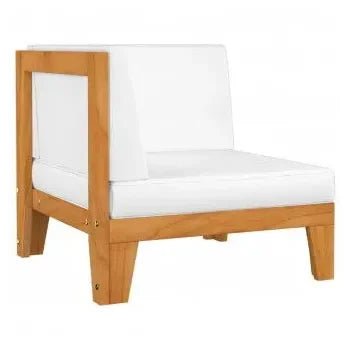 Juego moderno de sofás con una mesa de 7 piezas con cojines en color blanco crema de vidaXL 4