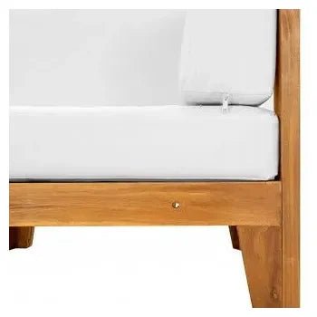 Juego moderno de sofás con una mesa de 7 piezas con cojines en color blanco crema de vidaXL 6