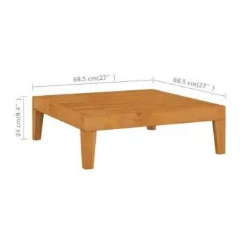 Juego de muebles para jardín con un diseño moderno de 8 piezas con cojines color gris de vidaXL 11