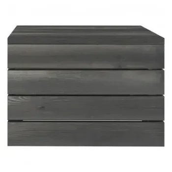 Juego de muebles de jardín de mesa y sofás de palets de pino con cojines Rojos de vidaXL 10