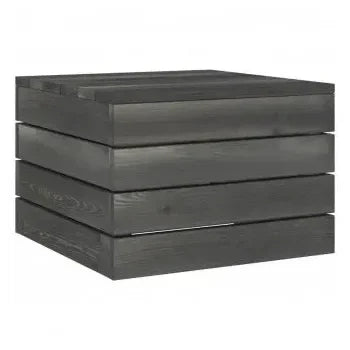Conjunto de sofás con cojines y mesa para jardín de madera con acabado rojo de vidaXL 10