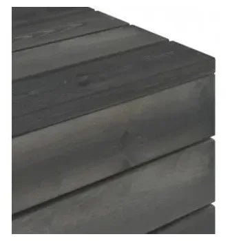Conjunto de muebles de exterior gris y verde de palets de madera maciza de pino de vidaXL 10
