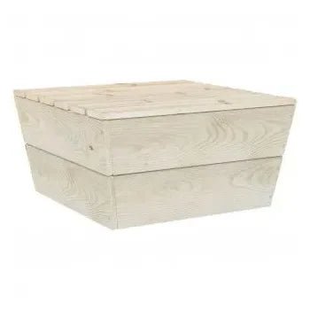 Conjunto de muebles de exterior 6 piezas de madera de abeto con cojines color verde de vidaXL 6