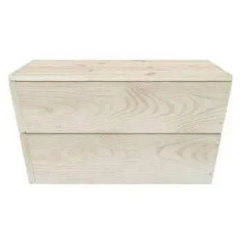 Conjunto de muebles de exterior Beige claro y turquesa de madera maciza de abeto de 7 plazas de vidaXL 10