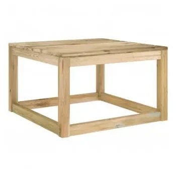 Conjunto mobiliario para el jardín fabricado en madera de pino con cojines en color rojo de vidaXL 6