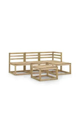 5-piece garden furniture set made of impregnated pine wood by vidaXL
