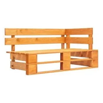 Juego de muebles de palets de 6 piezas fabricados en madera de pino en color marrón miel y verde de vidaXL 2