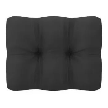 Juego de jardín y terrazas con 9 piezas fabricadas en madera maciza en color negro de vidaXL 6