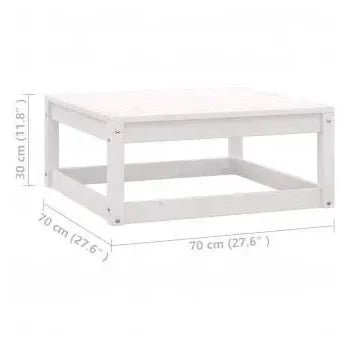 Juego de muebles de jardín con 6 piezas de madera de pino maciza con cojines de vidaXL 10