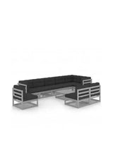 Garden furniture set with a modular design in gray and anthracite by vidaXL