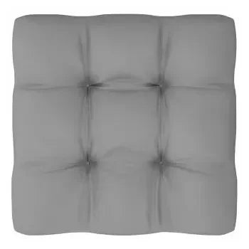 Set de muebles modulares de 8 piezas de madera de pino con cojines en color gris de vidaXL 6