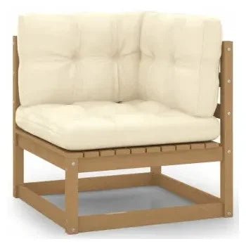 Conjunto de muebles para el jardín con un diseño rústico fabricado en madera de vidaXL 3