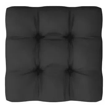 Set de muebles de jardín 12 piezas madera de pino Negra y cojines antracita de vidaXL 6