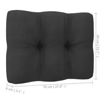 Juego de muebles para jardín de 14 piezas color gris con cojines antracita de vidaXL 10