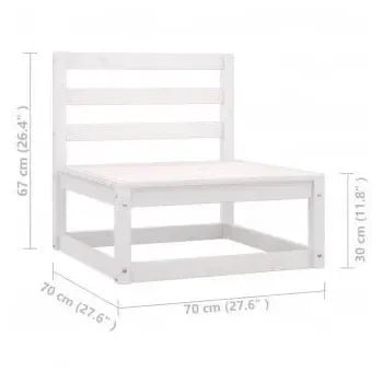 Conjunto de muebles con cojines para jardín de 10 piezas con diseño modular de vidaXL 9