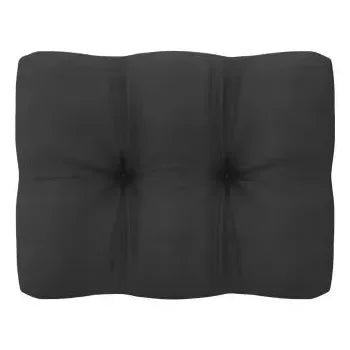 Set de muebles para jardín de 10 piezas con cojines fabricado en madera en color gris de vidaXL 8