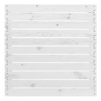 Conjunto de muebles de exterior blanco fabricado en madera de pino maciza de vidaXL 10