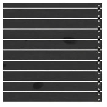 Set de muebles de exterior modular de 9 piezas en madera de pino de color negro de vidaXL 5