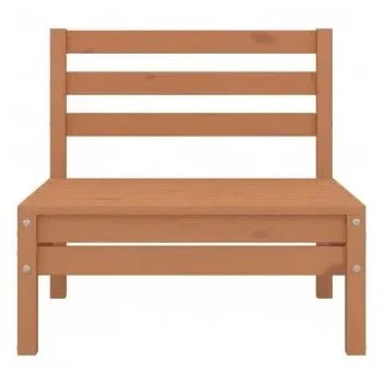 Juego de muebles para exteriores hechos de madera maciza de pino marrón miel de vidaXL 7