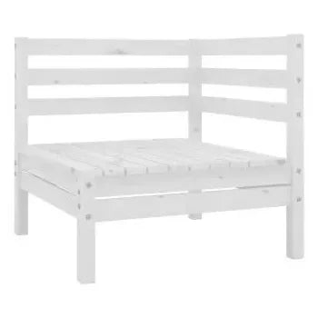 Pack de 8 piezas para jardín fabricadas en madera de pino maciza con acabado en blanco de vidaXL 3