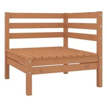 Conjunto mobiliario de 10 piezas para jardín fabricadas en madera de pino maciza con acabado de vidaXL 3