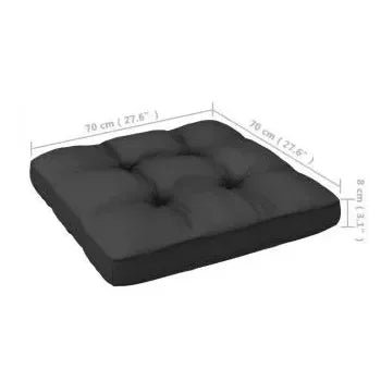 Juego de muebles de pino para exterior de 5 piezas con cojines color antracita de vidaXL 9