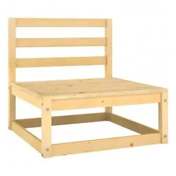 Juego de sofás con cojines y mesa de centro de madera de pino gris antracita de vidaXL 4