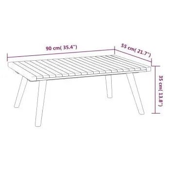Set de muebles de exterior hechos de madera de acacia con una mesa 3 sofás centrales y 3 sofás de vidaXL 7